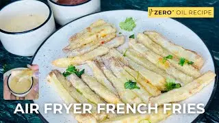 First Time TRYING AIR FRYER FRIES! 😍🍟| NO OIL Fries 😱🍟 | FRENCH FRIES RECIPE 
