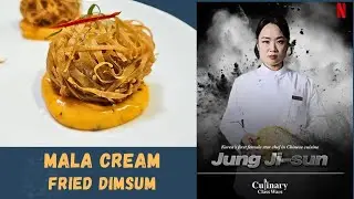 Culinary class wars famous mala cream fried dimsums. Shrimp dimsum, netflix series, Chef jung ji sun