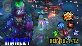 HARLEY IS JUST TOO GOOD FOR RANK PUSH | Best Build 2023 | Build Top 1 Global | Mobile Legends | MLBB