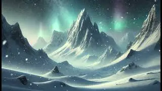 Snowy Synth Lofi Chillhop with Glockenspiel & Soft Synths for Focused Calm 🌨️🌄🌌