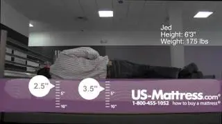 TEMPUR-Contour Supreme Mattress Comfort Depth with Jed