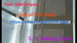 Stainless Steel Waiting Chair, Yash Steel Impex, Ahmedabad