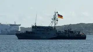 MineJadboot Datteln (M 1068) Прибытие после Baltops 2025 в базе Киль Мари...