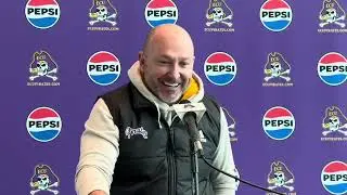 ECU Head Coach Blake Harrell press conference on the Military Bowl against Pitt