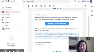Activating Zoom Email