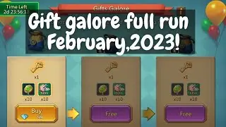 Full run of gift galore - February ,2023/ Lords mobile