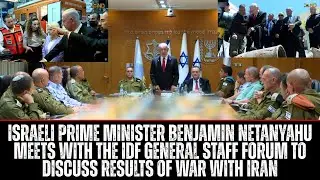 Israeli Prime Minister Benjamin Netanyahu meets with the IDF General Staff Forum To Discuss Results