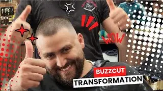 Buzzcut Transformation 💈 From Long Hair to Fresh Clean Look