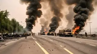 Час назад! Российские войска перехватили колонну из 1800 американских военнослужащих перед въездом