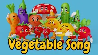 The Vegetables Song 🎻 for kids | Learn Vegetables Names with Fun and Colorful Rhymes 🥕🥦🫑