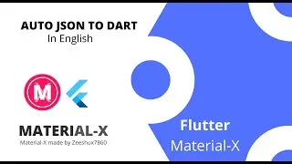 Flutter Tutorial || Material-X Auto Json to Dart using rest api in || English