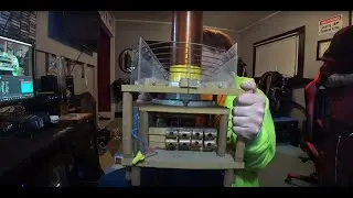 Dro and.friend knock out the electrical grid with Tesla Coil !