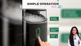 Silonn Nugget Ice Maker Countertop, Pebble Ice Maker with Soft Chewable Ice, One Click Operatio