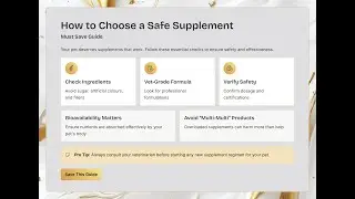 how to choose a safe supplement #pethealth #DogSupplements #CatSupplements #vetadvice #BuezaPets