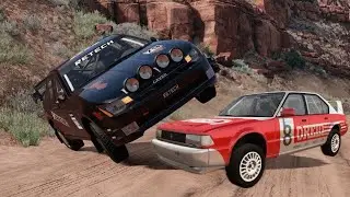 Cars Vs Cliff Roads Beamng Drive Challenge Ends In Total Destruction