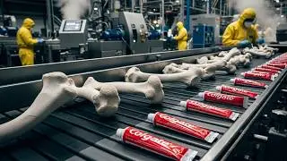 How Toothpaste Is Made From Animal Bones 😱 | Inside a Giant Factory