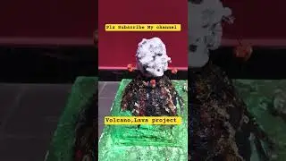 Volcano,Lava_Project_#shortvideo #volcano #science