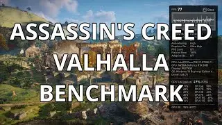 Assassin's Creed Valhalla Benchmark -  Ultra High Graphics Quality. RTX 3080 OC