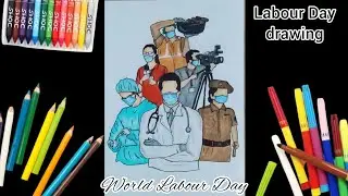 Labour Day Drawing | World Labour Day Drawing | International Labour Day Poster| Youth Day Drawing