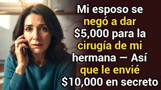 Mi esposo se negó a dar $5,000 para la cirugía de mi hermana — Así que le envié $10,000 en secreto