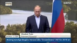 Wladimir Putin zum G8-Gipfel - VOR ORT vom 18.06.2013