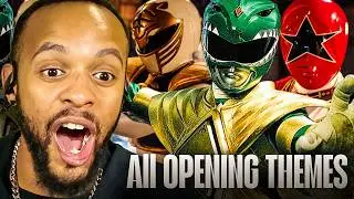 НЕВЕРОЯТНОЕ ПУТЕШЕСТВИЕ В НОСТАЛЬГИЮ! | Все заставки Power Rangers (1993-2022) *РЕАКЦИЯ*