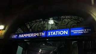 Hammersmith Station Circle and Hammersmith & City lines Night