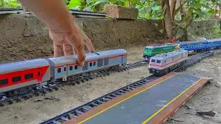 Indian model train icf realistic hand made train railroad crossing miniature models 
