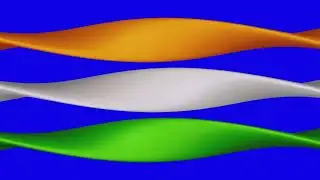 Tricolor Abstract Ribbon Loop