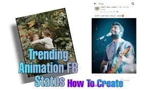 Facebook Trending Status Video Editing Tutorial  || Animation Status Video Editing || HB EDITOGRAPHY