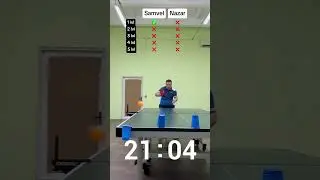 Samvel very fast in this challenge🏓🔥