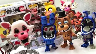 FNAF WITHERED FIGURES ARE FINALLY HERE! - Funko POP! + Youtooz Unboxing / Review!