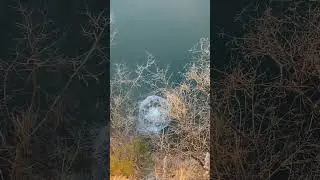 Throwing rock off cliff #cliff #explore