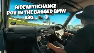 Ride With Chance To A BMW e-chassis (E-Unit) Morning Run. /// *POV Ride Along In The BAGGED BMW E30*