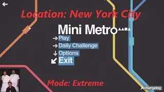 Mini Metro Daily Challenge - 15 July 2017 - New York City