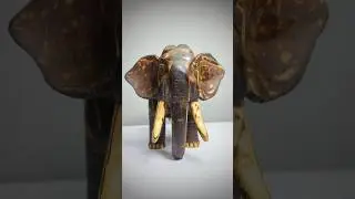 easy making a coconut shell elephant 🐘🥥#shortsfeed #diy #art #shorts #craft