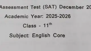 Student Assessment Test(SAT December 2025) Subject: English)