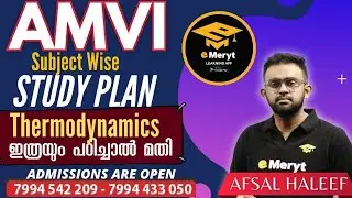 AMVI Subject wise STUDY PLAN  2021