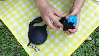 5 meters black all-in-one multi-function box dog leash