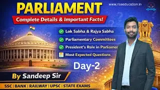📢 Parliament of India | Structure, Powers & Functions | Polity for Competitive Exams Day-3 🎯🏆