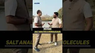 JEE Main Rapid Revision 🚀 | Salt Analysis + Biomolecules #jee2026