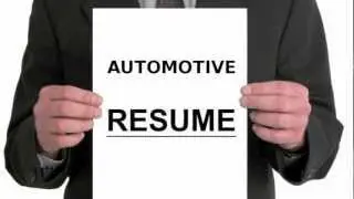 Automotive Resume Writing Tutorial