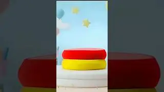 🧡colours💚 cake layer 💛learning❤️ Happy colour
