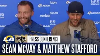 Sean McVay & Matthew Stafford Recap Win Over Saints & Congratulate Dodgers On World Series Victory