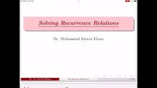 12 DAA Solving Recurrence Relation