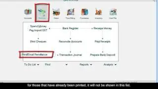 Printing Remittance Advice in MYOB