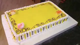 5Kg Cake Decorating || Pineapple Cake Design