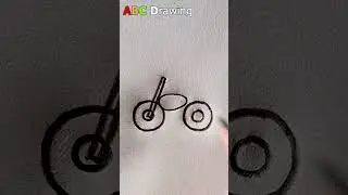 Motorcycle Drawing | Easy Drawing With Pencil #shorts #art