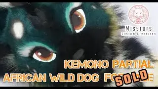 SHOWCASE: Ayo the Kemono African Wild Dog Partial Fursuit SOLD