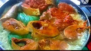 ইলিশ মাছ ভাতের রেসিপি। ইলিশ মাছ ভাতুড়ি। hilsa fish Bhate recipe @Abidas'Rannghor